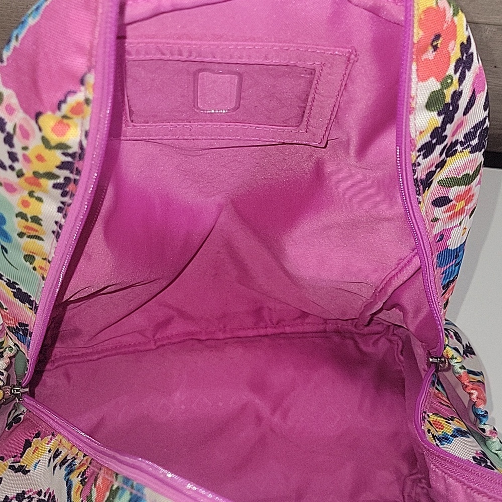 Vera Bradley Pink & Mint Floral Paisley Backpack - Picture 9 of 15
